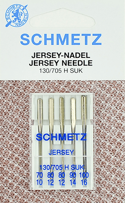 Иглы Schmetz джерси 130/705 H SUK (70x1, 80x2, 90x1, 100x1) 5 шт в Великих Луках